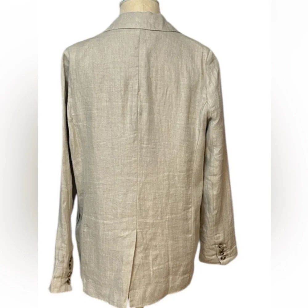 Sundance Light Tan Sophia Blazer linen size S - Picture 3 of 11